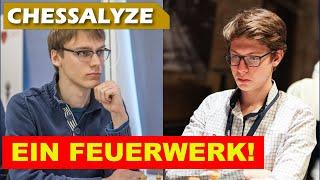 Taktischer Wahnsinn: Die Partie des Tages! | Blomqvist vs Shevchenko | Schacholympiade 2024 Runde 3