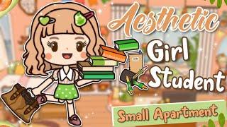 Miga World Aesthetic  GIRL STUDENT Small Apartment DECORATIONS| Miga town |tocaboca