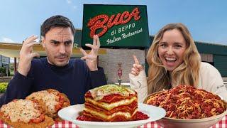 Taking My Italian Husband to Buca di Beppo!