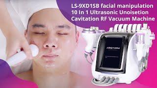 LS-9XD1SB facial manipulation 10 In 1  Ultrasonic Unoisetion Cavitation RF Vacuum Machine