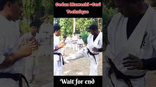 Kyokushin Gedan Mawashi Technique #karate #technique #martialarts #selfdefense #shorts