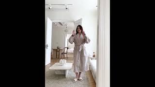 5성급 호텔 두꺼운 순면 100% 7배 수분흡수 타월 가운 No 폼알데히드 욕조 목욕가운 샤워로브 빠른흡수