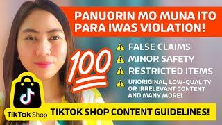 Avoid TikTok Violations: Tiktok Shop Content Guidelines for Sellers and Affiliates (Content Creator)