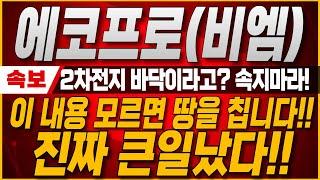 [에코프로 에코프로비엠 주가전망] 2차전지 바닥이니 매수하라고? 절대 속지마세요! 이내용 모르면 진짜 큰일납니다. 2025년 하반기 이렇게 변경됩니다.