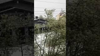 Russia, Ivanovo, snow in may 2025