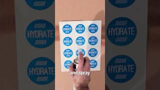 How To Waterproof Labels at Home! (DIY Hack) | OnlineLabels #smallbusiness #labels #stickerprinting