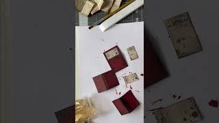 See how I make miniature vintage books with gilded edges for an upcoming diorama #miniatures #books