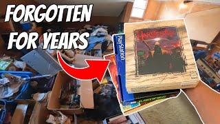 Vintage Video Games Buried In Junk