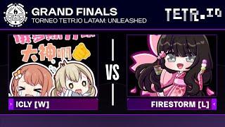 ICLY (W) vs FIRESTORM (L) - Grand Finals - Torneo TETR.IO LATAM Unleashed - TWC Gold