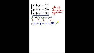 MUST WATCH VIDEO: Solve for z/(x+y)