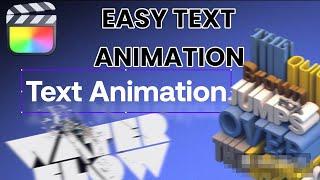 HOW TO Animate Text In Final Cut Pro!