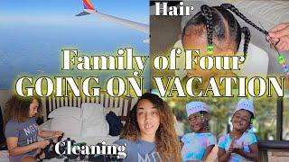 Getting ready for vacation | Last minute errands | Cleaning & Packing | Traveling as a family of 4