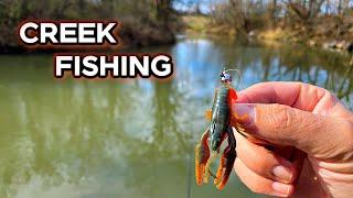 Winter Creek Bass Fishing...How?