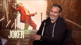 JOKER movie interviews - Joaquin Phoenix, Todd Phillips - Gotham City, bullying