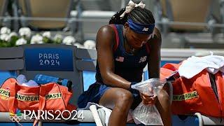 Gauff's gold medal campaign ends in emotion-filled match against Vekic | Paris Olympics | NBC Sports