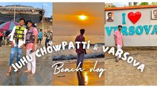 Mumbai famous beach ️| JUHU chowpatti & varsova beach vlog￼