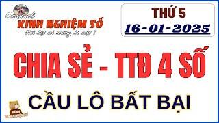 Tứ Thủ ĐB 4 Số, Kinh Nghiệm Số Ngày 16/01/2025 | Soi Cầu Miền Bắc | Phương Pháp Bắt Cầu Chuẩn - KNS