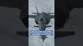 Royal Netherlands Air Force F 35s NATO Air Policing Mission #short #shorts