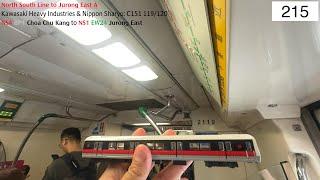 ⁴ᴷ [Early withdrawal] SMRT Trains, NSL Train Ride [CCK → Jurong East] - Kawasaki C151 119/120