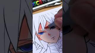 Drawing Tomioka Giyuu  || Demon Slayer / Kimetsu no Yaiba #shorts #tomioka #demonslayer #anime