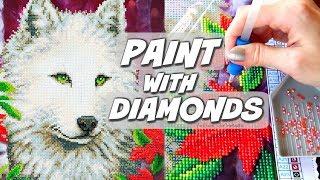 PAINTING WITH DIAMONDS?! Diamond Dotz Demo & Review | SoCraftastic