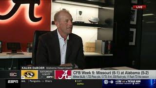 It's been some highs, there's been some lows. - Kalen DeBoer talks first 7 games as Coach of Alabama