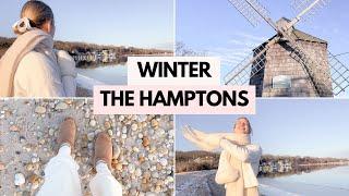 VLOG The HAMPTONS in WINTER! Beach, Tate's, Coffee Shops, LoveShackFancy