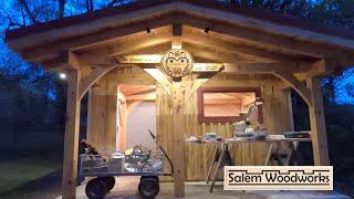 Timberframe Sauna - Building the Walls