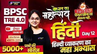BPSC TRE 4 Hindi | BPSC Hindi व्याकरण का महाभ्यास Class | BPSC Hindi TRE 4 | Hindi For BPSC TRE 4.0