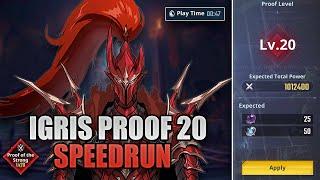 47s ONLY!! | SPEEDRUN IGRIS PROOF OF THE STRONG LV20 FULL GAMEPLAY | SOLO LEVELING : ARISE