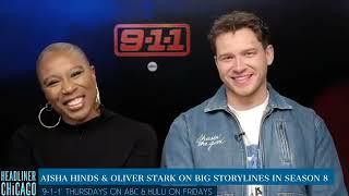 Oliver Stark & Aisha Hinds interview on ABC's 9-1-1 series, Buck & Tommy and exciting season 8