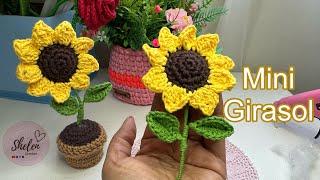 TUTORIAL: girasol mini forma 1 Crochet ️