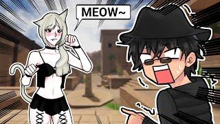 TROLLING as an E-KITTEN in EVADE VC! | Roblox Funny Moments