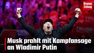 Musk prahlt mit Kampfansage an Wladimir Putin | krone.tv NEWS