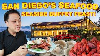 San Diego's Iconic Seafood Feast!  Mountains of Lobsters, Jumbo Scallops @ Tom Ham's Lighthouse