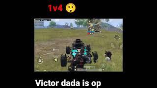 Victor dada 1v4 clutch  #amop #jonathan #victor #victordadaclutch #pubg #bgmi #funnyvideo #1vs4