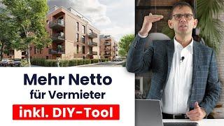 vermietete Immobilie, Mehr Netto monatlich, Steuerfreibetrag f. Lohnsteuer durch Vermietungsverluste