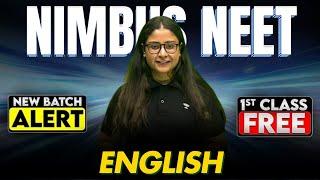 Nimbus NEET Batch: First FREE English Class for Class 10 | Nikita Ma'am