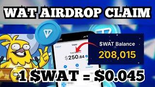 Gamee $WAT Airdrop Withdrawal and Listing | WAT Listing Price and Claim Process