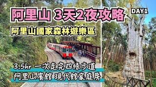 嘉義阿里山3天2夜攻略D1｜阿里山國家森林遊樂區，一次走完巨木群棧道、姊妹潭、水山線步道！入住阿里山賓館現代館，一泊二食麗景廳晚餐