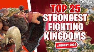 The Top 25 Strongest Fighting (Merits) Kingdoms In The Game! [January 2024] | Call of Dragons