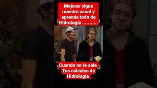 Si no te sale tus cálculos de Hidrología, mejor suscríbete a nuestro canal y aprenda todo gratis