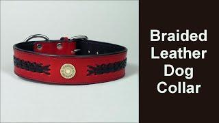 Braided Leather Dog Collar