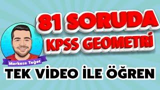 KPSS Geometri -Tek Videoda (2 Saat) FULL TEKRAR Geometri  +PDF - Merkeze Teğet  | 2022