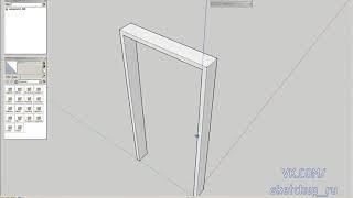 SketchUp    Динамические компоненты   Часть 8 дверь