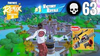 63 Elimination Solo Vs Squads Wins Gameplay (Fortnite Chapter 2 Remix PS4 Controller)