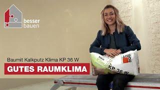 Gutes Raumklima und schimmelhemmend | Baumit Kalkputz Klima KP 36 W