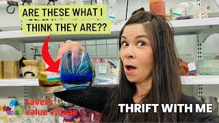 Thrift With Me | Did I find GLASSYBABYS?? Thrifting For Resale| Vintage Home Decor 