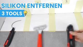 Remove silicone quickly - This is how it's REALLY easy for tiles!