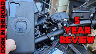 Quad Lock 5 Year Review + Motorcycle Handlebar Clamp Mount Install